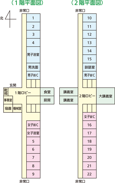 合宿所平面図