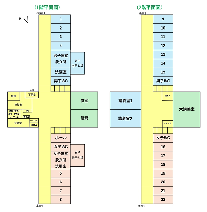 合宿所平面図